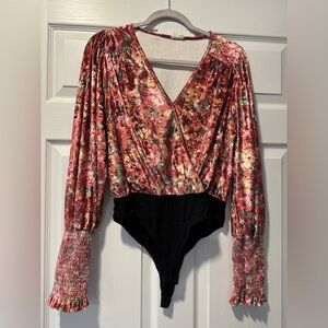 New without tags suede bodysuit.